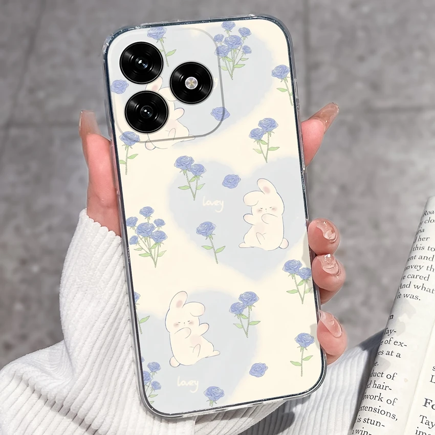Cute Panda Puppy Soft Silicone TPU Clear Phone Case Back Cover