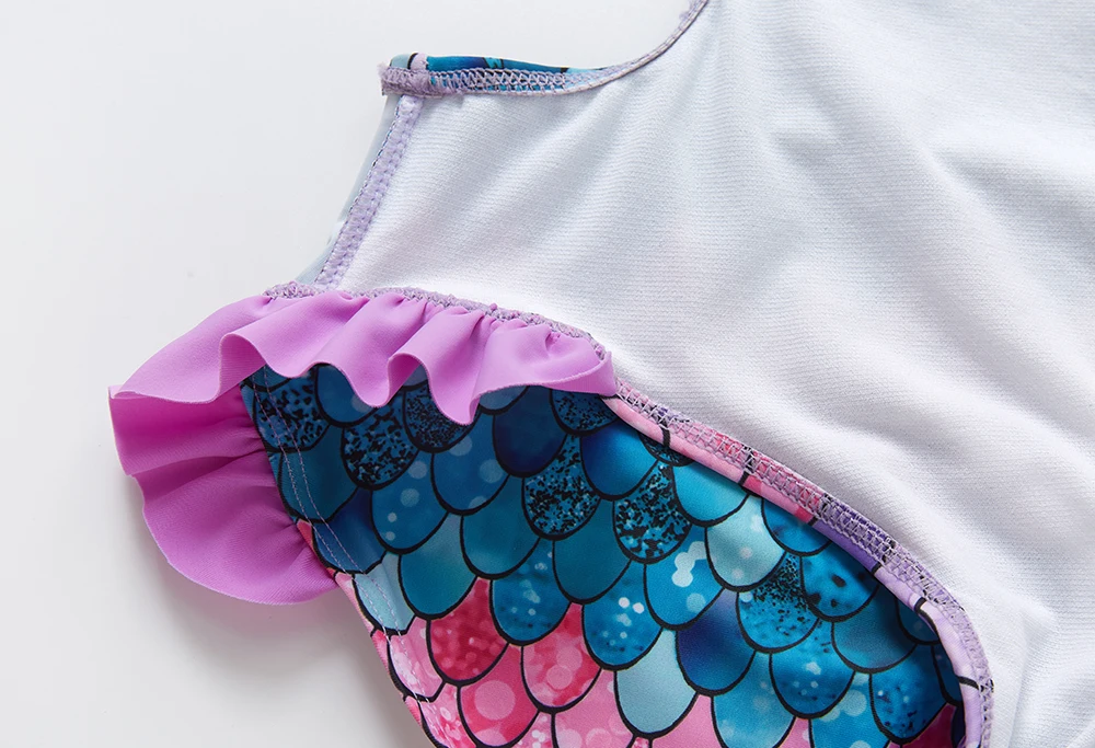 Children Swimsuit 2-12Y Toddler Girls One Piece Ruffle style Beach Wear