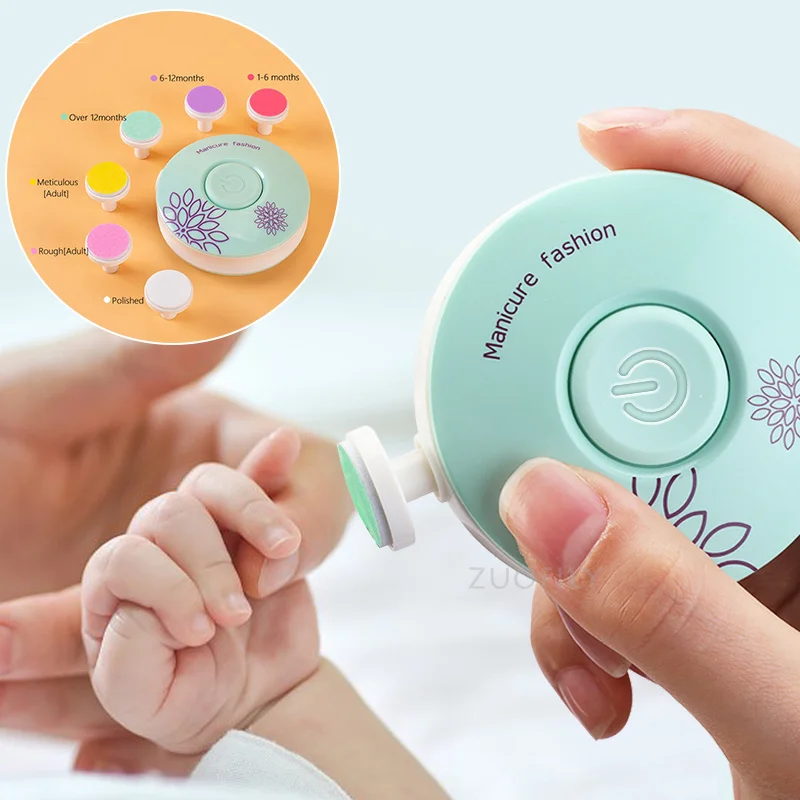 Electric Baby Nail Trimmer Kid Nail Polisher Tool Infant Manicure Scissors Baby Hygiene Kit Baby Nail Clipper Cutter for Newborn 2