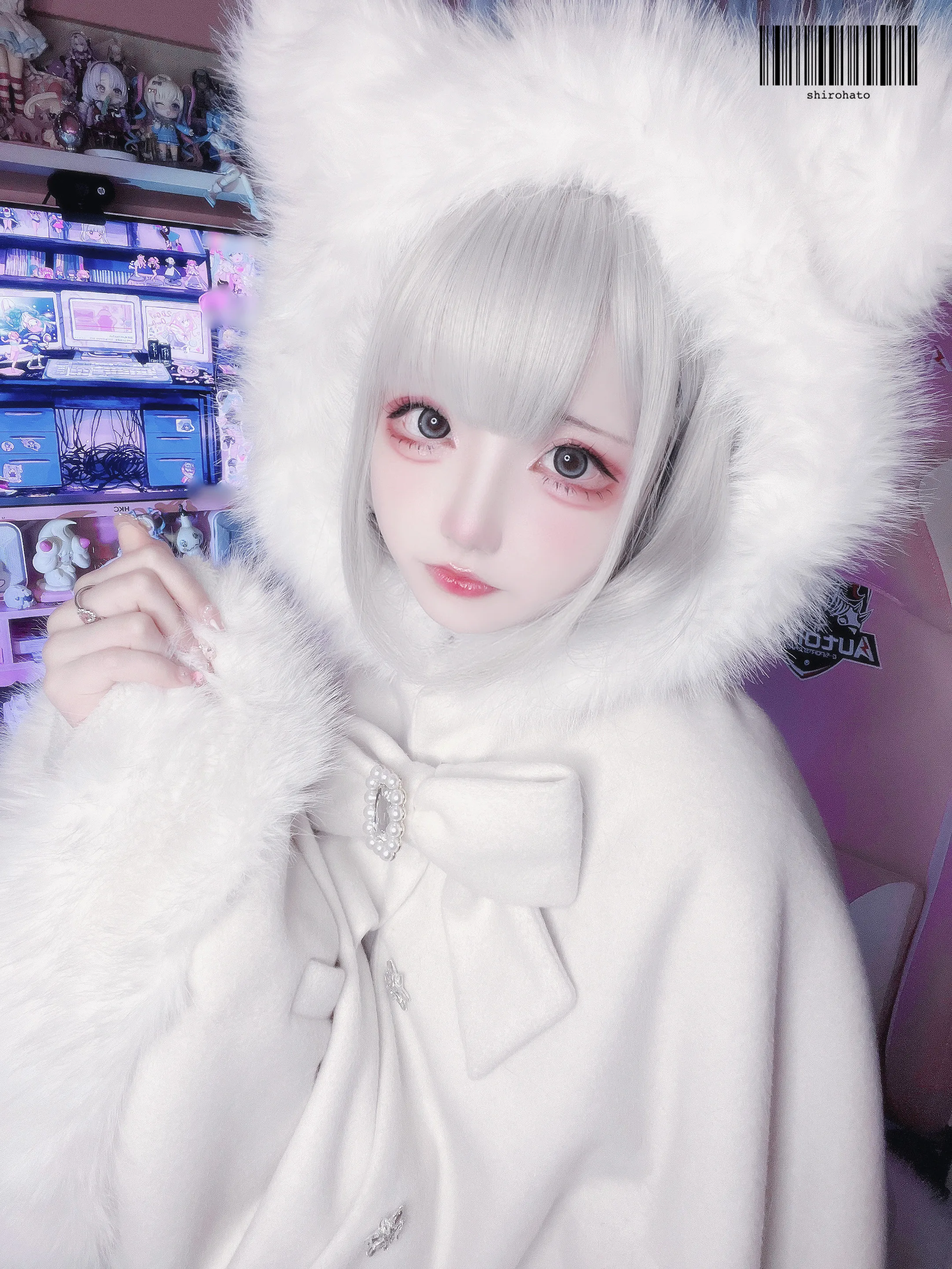Women's Lolita Cat-Ear Wool Cape