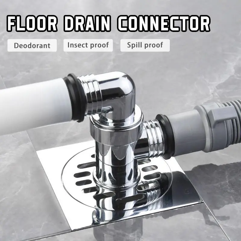 

Washing Machine Sink Floor Drain Special Drain Connector Sewer Anti-Odor And Anti-Overflow Device Bathroom Kitchen Accessories