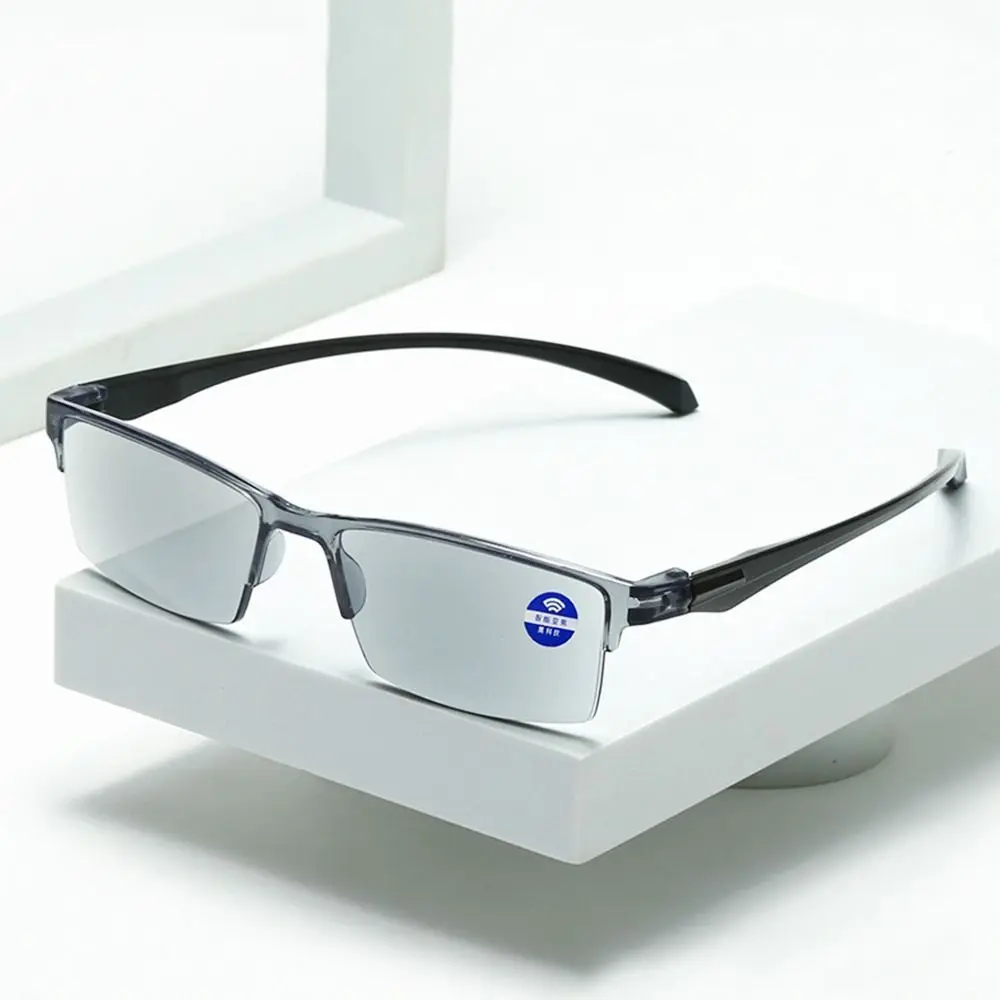 

Anti-Blue Light Reading Glasses Smart Automatic Zoom Optical Reading Eyeglass Autofocus Power Half-Rim Near Far Computer Glasses