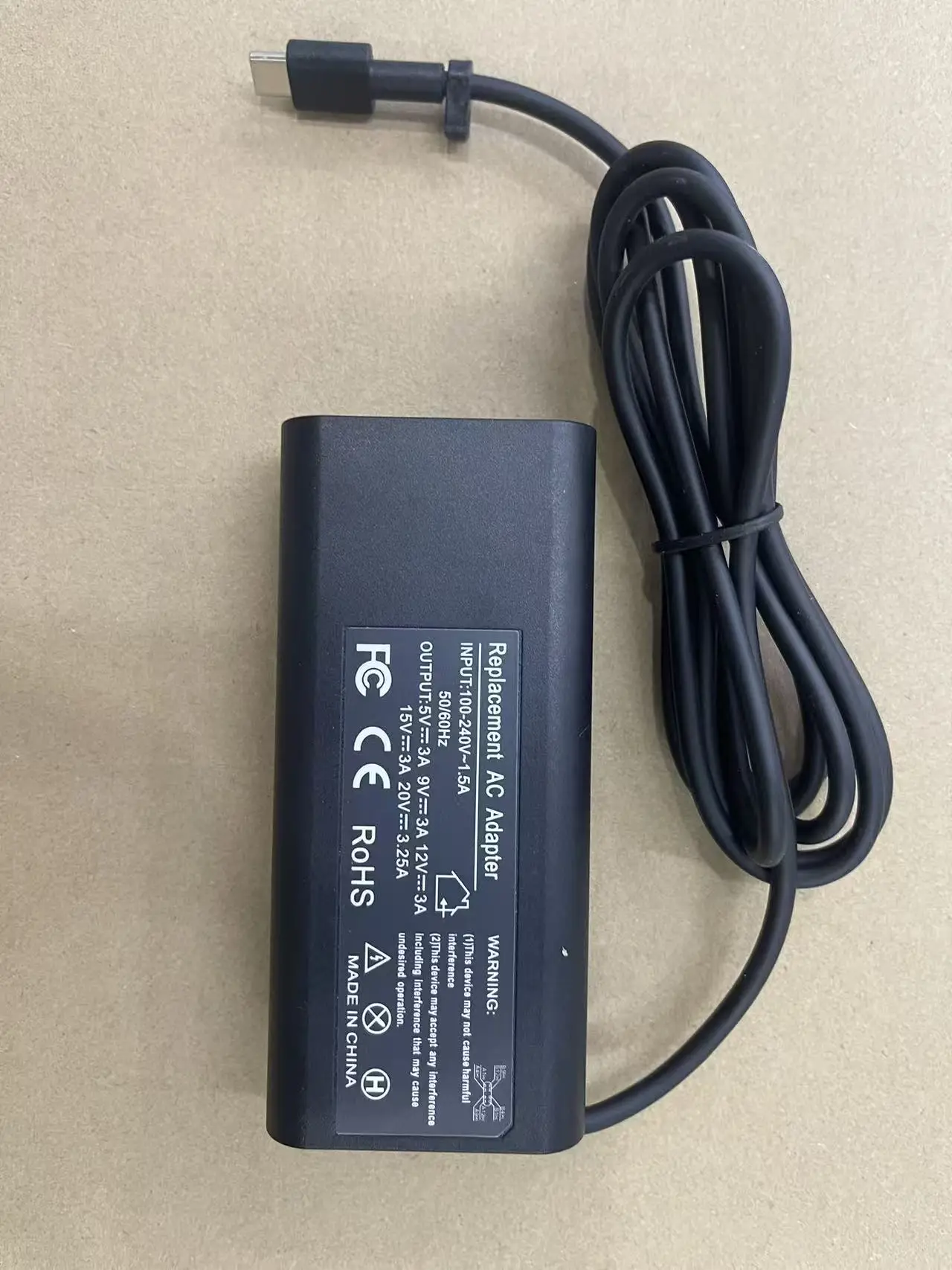65W USB 타입 C 노트북 전원 어댑터 충전기 (델 래티튜드 5540 5440 7440 5430 5530 7450 5420 7420 5520 e5440 호환)