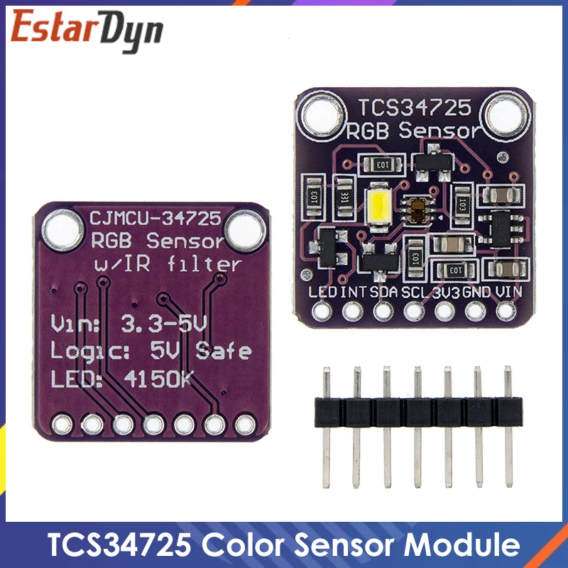 

CJMCU-34725 TCS34725 Color Sensor RGB Color Sensor Development Board Module