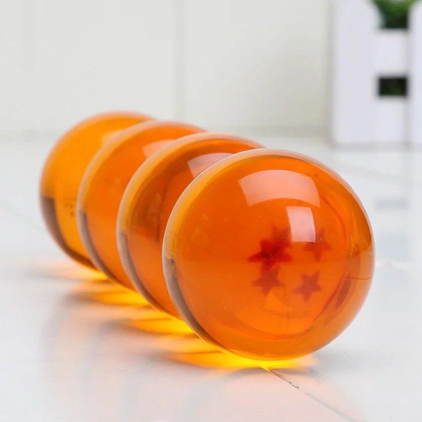 3.5-7.6CM Anime Dragon Ball Crystal Ball Z Star 1-7 Resin Dragonbead Cosplay Props Desktop Decoration Children Toys Gifts