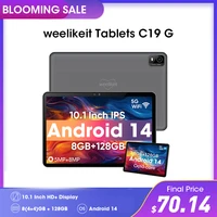 weelikeit 2024 Tablet 10" Android 14 128GB+512GB Expand 2.0GHz 8-Core HD IPS 6000mAh 5G WiFi BT5.0 Split Screen Dual Cams Pad PC 1