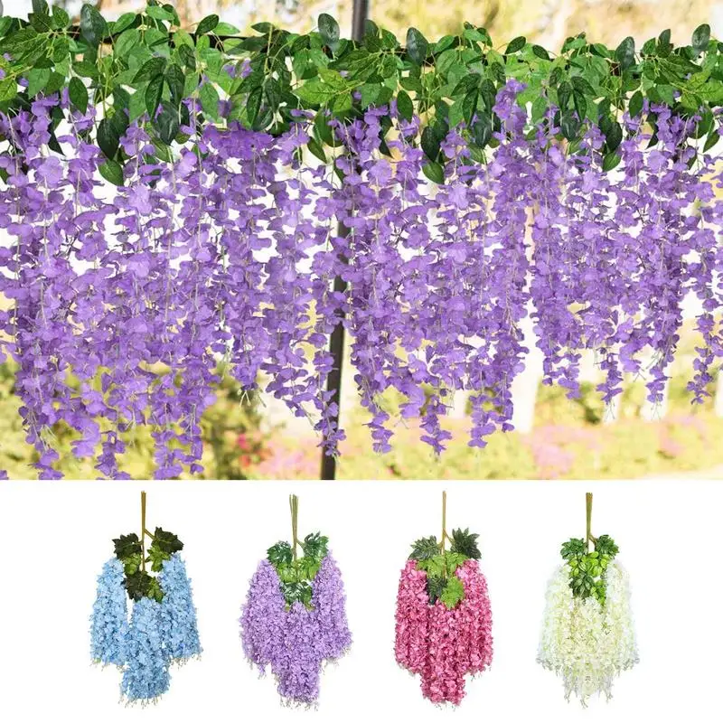 

Artificial Flowers Vine Pastoral Style Vines For Room Decor Multi Purpose Fake Flowers For DIY Wedding Decoration Home Decor