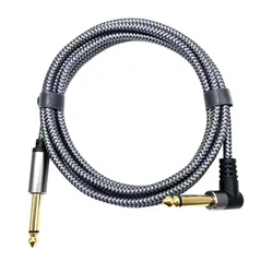 Premium Instrument Cable - High - Fidelity Guitar Audio Connector, Multiple Length Options - 8M (Grey)