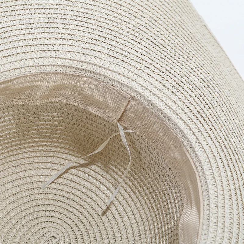 New Ladies Tassel Wide Brim Panama Hat Straw Hats for Women Summer Beach Hat Girls Vacation Autumn Bucket Hat