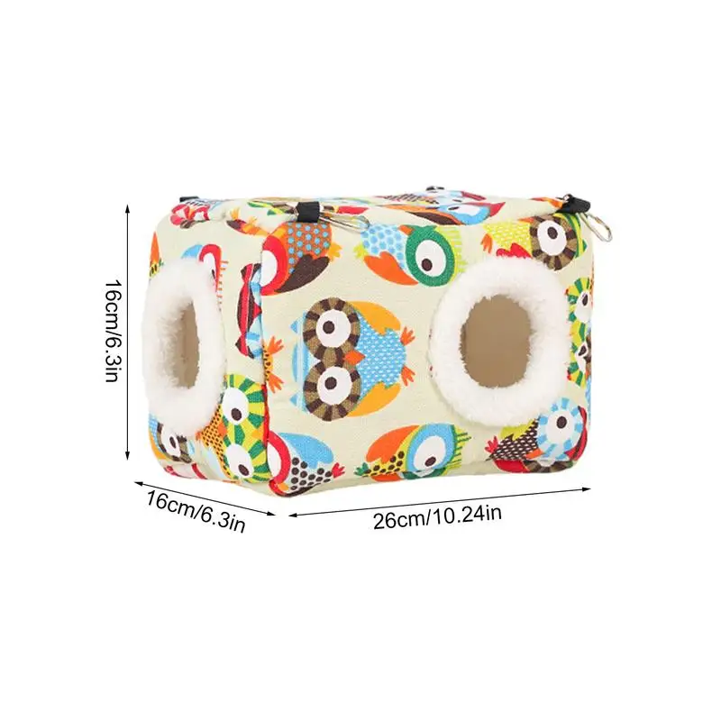 앵무새 둥지 집 두꺼운 새 침대 따뜻한 스너글 오두막, 빨 수 있는 새 둥지 집, 앵무새 은신처 침대, 앵무새 잉꼬용 수면 침대