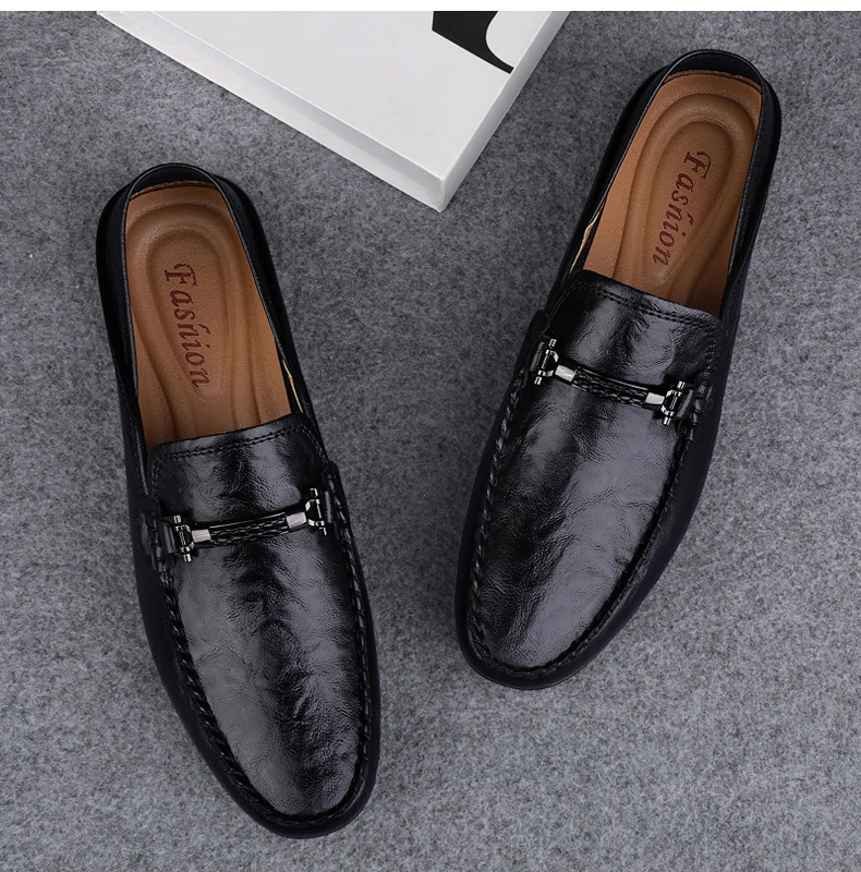 Slip On Leather Casual Shoes Men Loafers Spring Summer Big Size 48 49 Mocasines Hombre Loafer