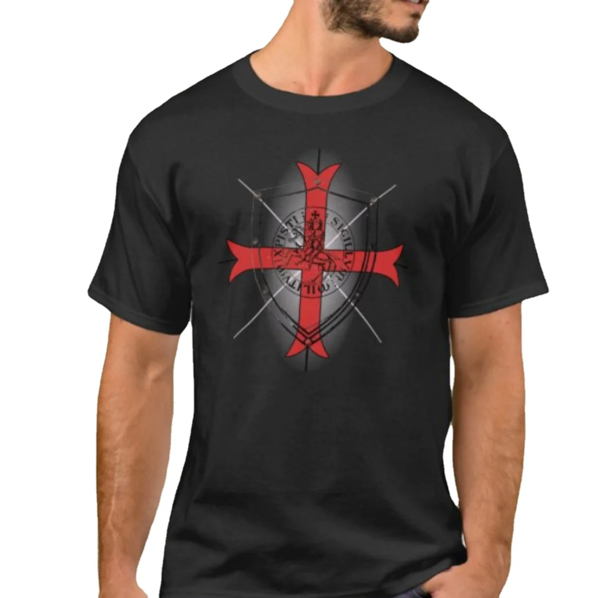 

Cross of The Templar Order T-Shirt. Summer Cotton Short Sleeve O-Neck Mens T Shirt New S-3XL
