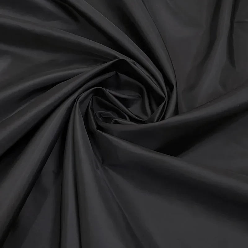 Taftfutterstoff für Kleidung und Gepäck, schwarzer Stoff