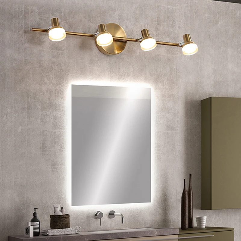 LED Wall Lamp Modern LED Wall Lamp Mirror Headlight For Bathroom Bedroom Home Decor Fixtures Makeup Lustre Simple Wall Sconce AC 110V220V