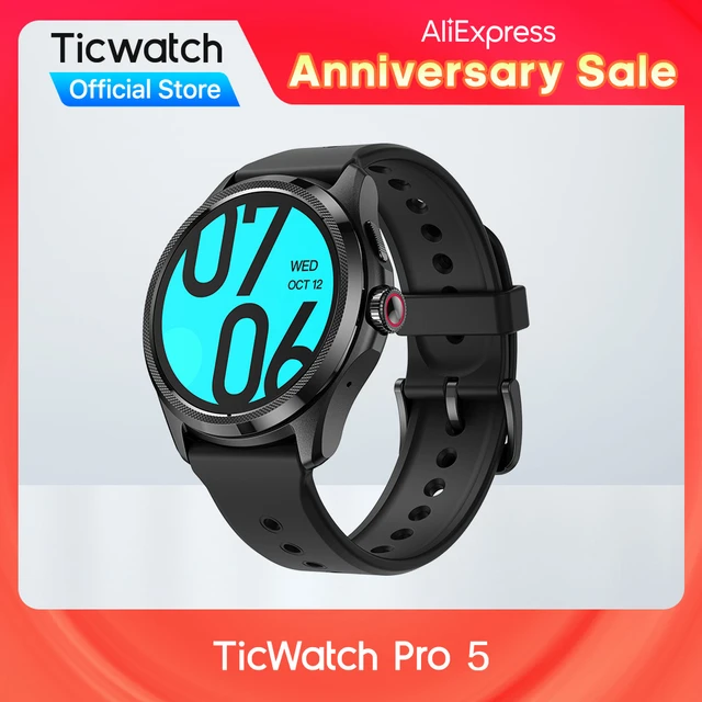 TicWatch Pro 5 Wear OS Smartwatch Built 100+ Sports Modes 5ATM 