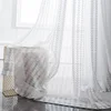 1PC Japanese Lace Gauze Wheat Hollowed Out Curtains for Living Room 2