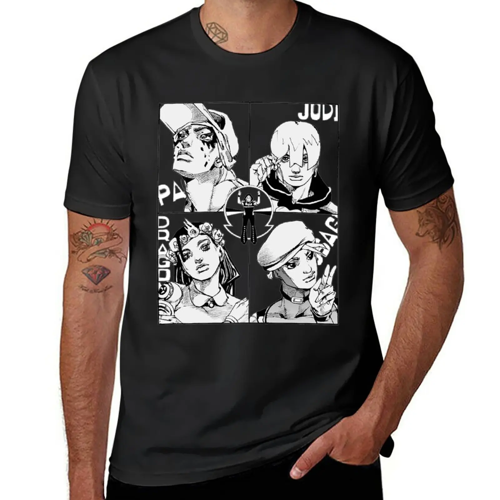 

New JoJolands Main Cast T-Shirt vintage clothes summer tops mens graphic t-shirts