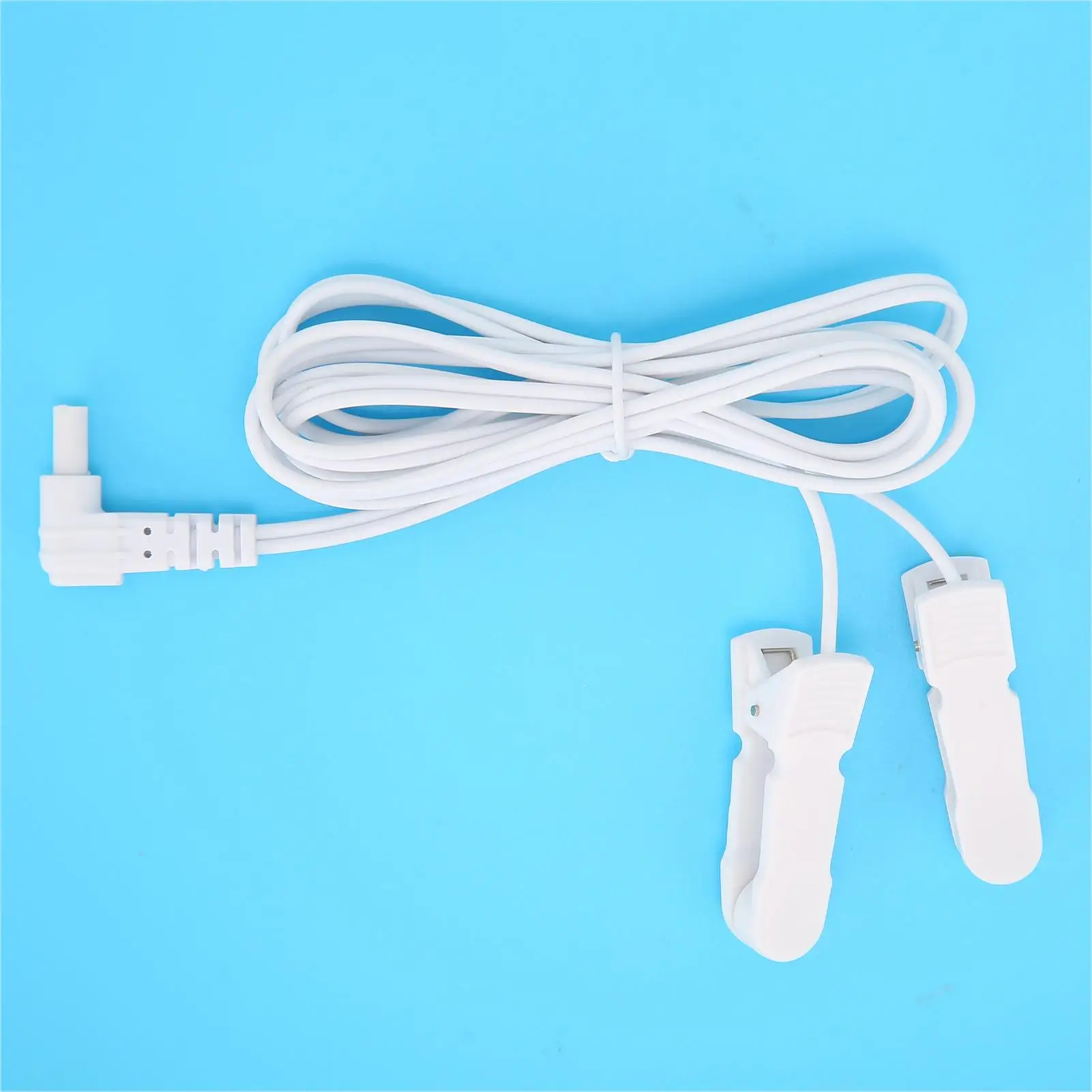 Replacement ear clip electrode wires for tens unit physiotherapy machine 1pc 2.35mm/3.5mm cable