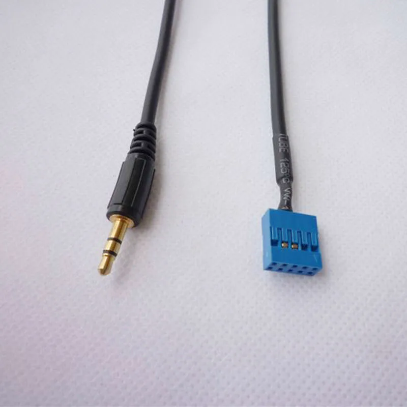 

Input Mode Auxiliary Cable Car Male Interface Adapter For BMW E46 98-06 Blue 10Pins Replacement Accessory Useful