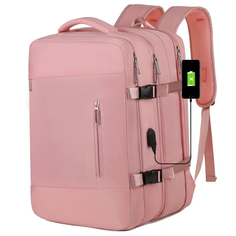 

2023 New Extendible Travel Backpack Unisex Laptop Bag Women Large Luggage Bags Men's Students Business Trip USB Charge Mochila