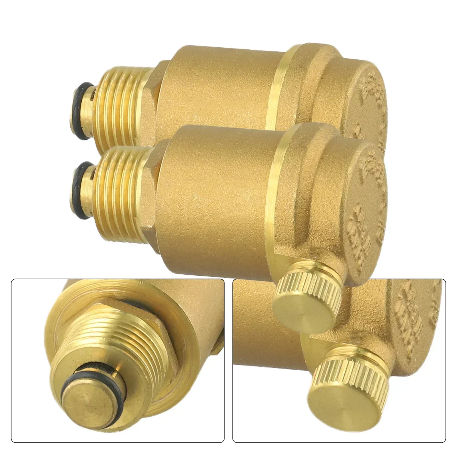 Brass Solar Water Heater Air Vent Valve, Automatic Pressure Release Hot & Cold Water Systems Low Pressure Vessels