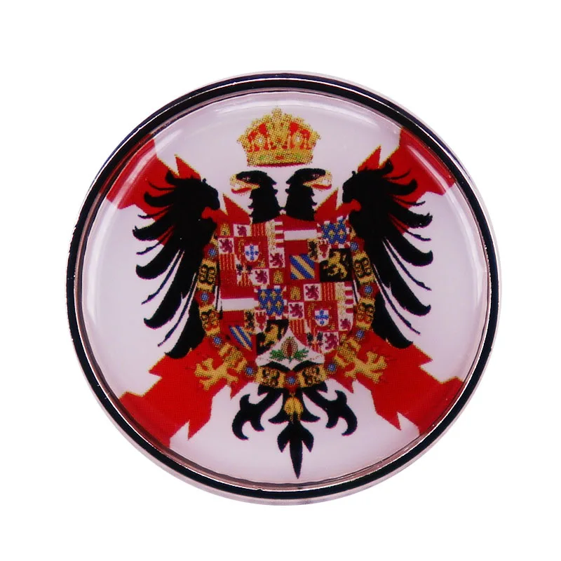 The Spanish Empire Enamel Pins EU4 Flag Lapel Badge Brooch Clothing