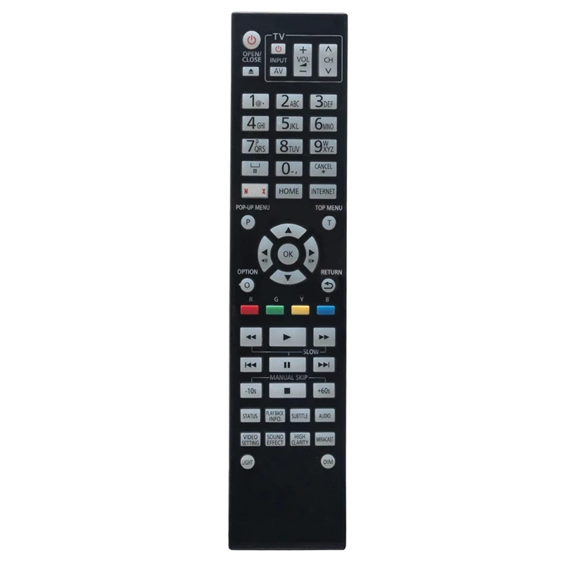 1 Pz Muslimax Remote Control Sostituisci Abs Per Panasonic Blu-Ray Disc Dvd Player Dmp-Bdt700 Dmp-Ub900 Dmp-Ub900Gn Dmpbdt700