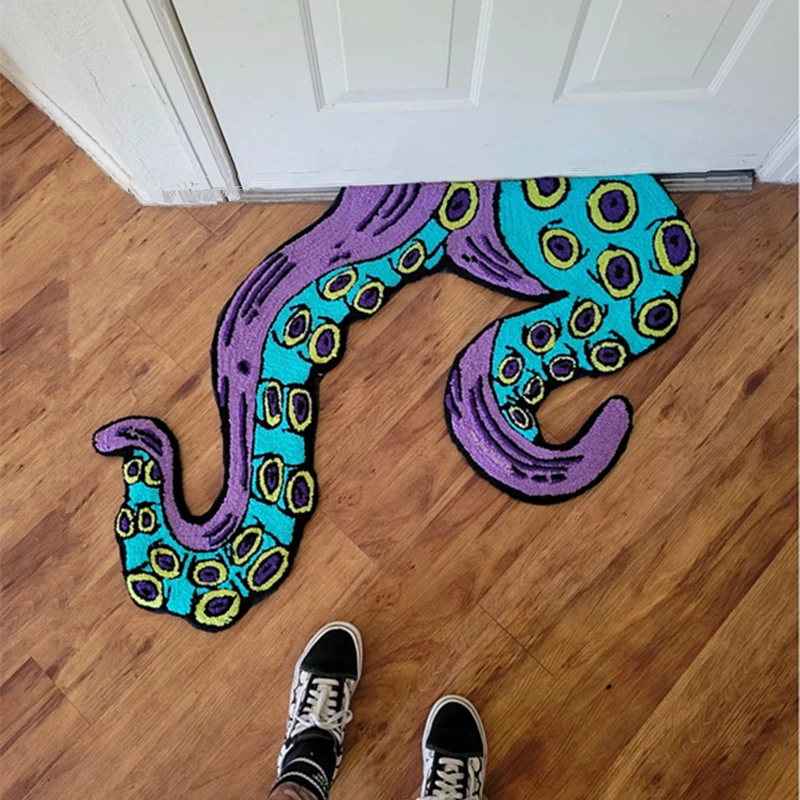 KRAKEN TENTACLES RUG Entrance Doormats Octopus Home Bedroom Decorative Living Room Bathroom Rug Kitchen Carpet floor mat shaggy rugs