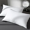 2Pcs 93% Goose Feather Down Pillows Neck Pillows for Sleeping 1 Pair Bed Pillow Inserts 100% Cotton Shell Standard Queen King 1