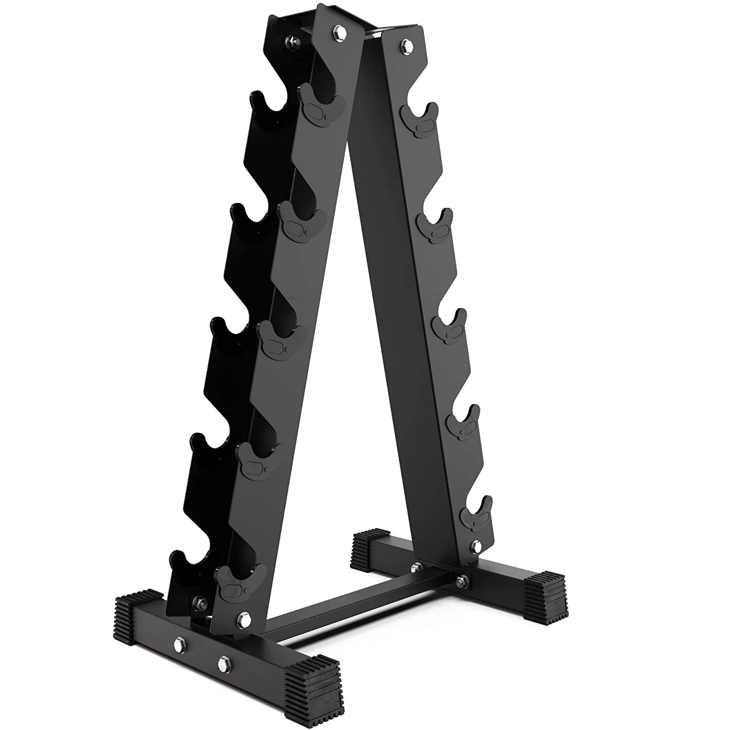A-Frame Dumbbell Rack Stand Only 500 Pounds Weight Capacity Weight Rack for Dumbbells 5 Tier 