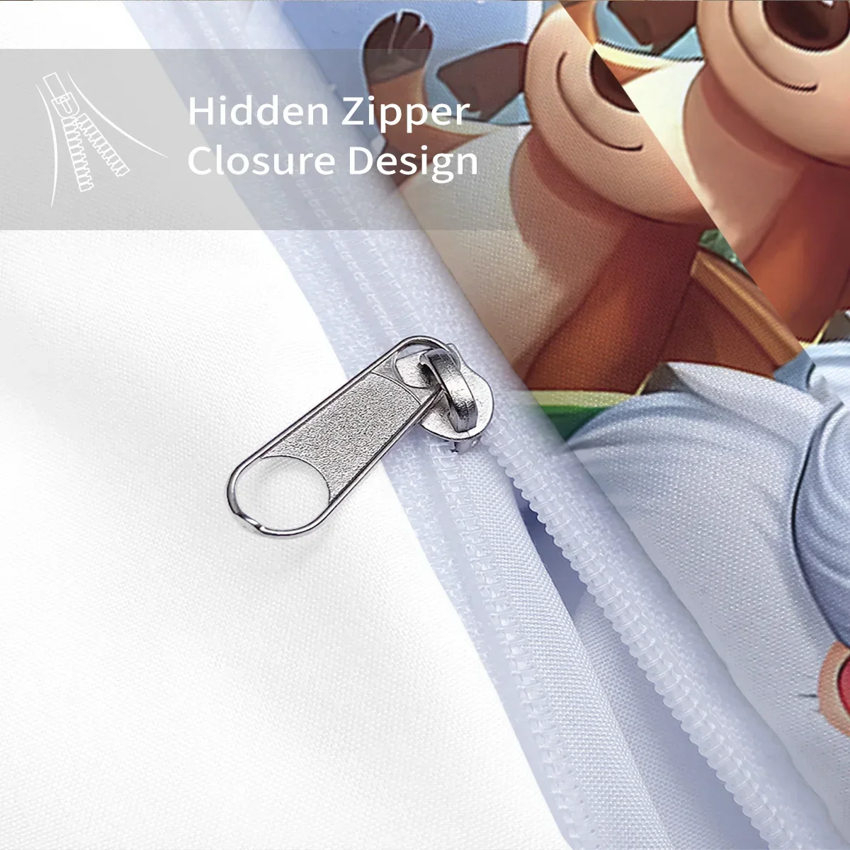 3pcs Cartoon Santa Claus Printed Chipless Bedding Set Bedroom Dormitory Soft Duvet Cover Multiple Sizes Machine Washable