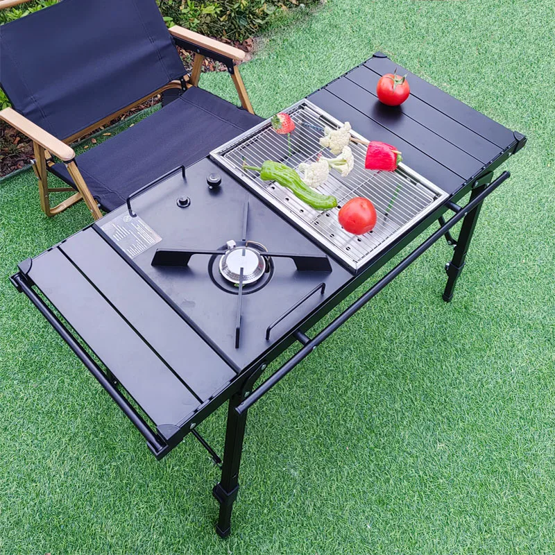 Lohascamping Portable Gas IGT Burner Table High power Camping Stove Table Frying Pan Butane Furnace flat Folding Gas Furnace gas stove gas burner