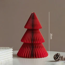 Festive Paper Honeycomb Ball Christmas Tree 3D Ornament for Home and Wedding Decor (S45)