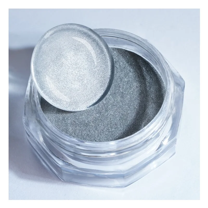 HNDO Silver White 3D Cat Eye Magnetic Powder Glitter Nail Art Fine Particles Effect for Gel Polish Manicure Design Pigment Dust