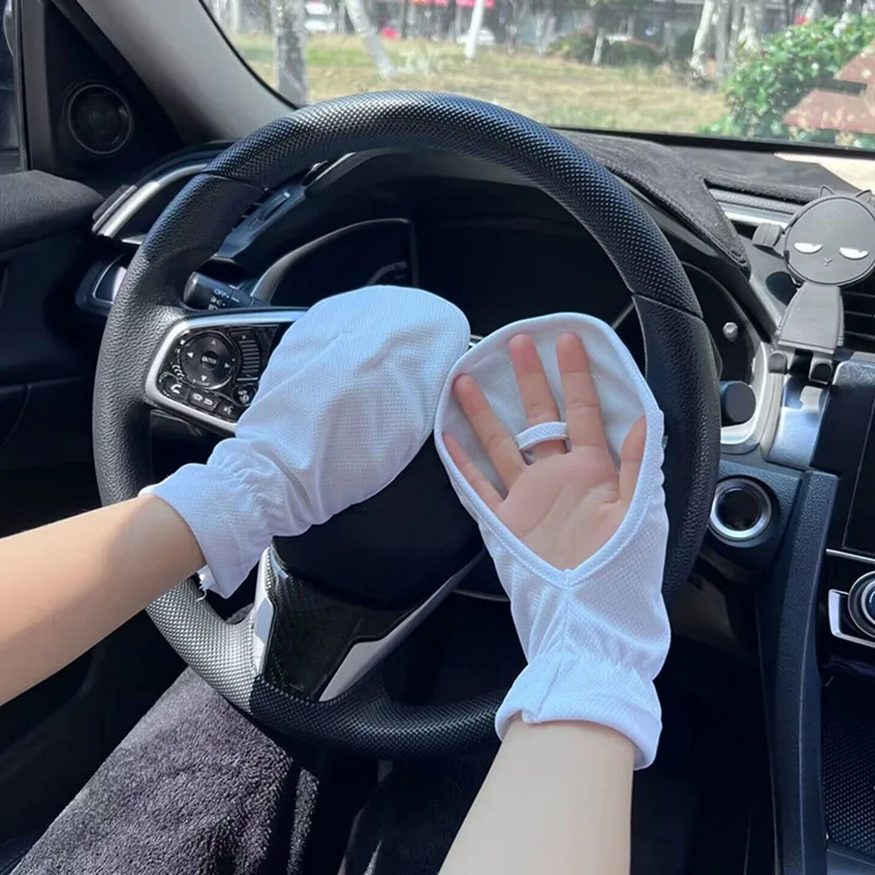 Summer UV Protection Sunscreen Gloves Breathable Thin Women Men Gloves Outdoor Sports Cycling Sleeve Glove