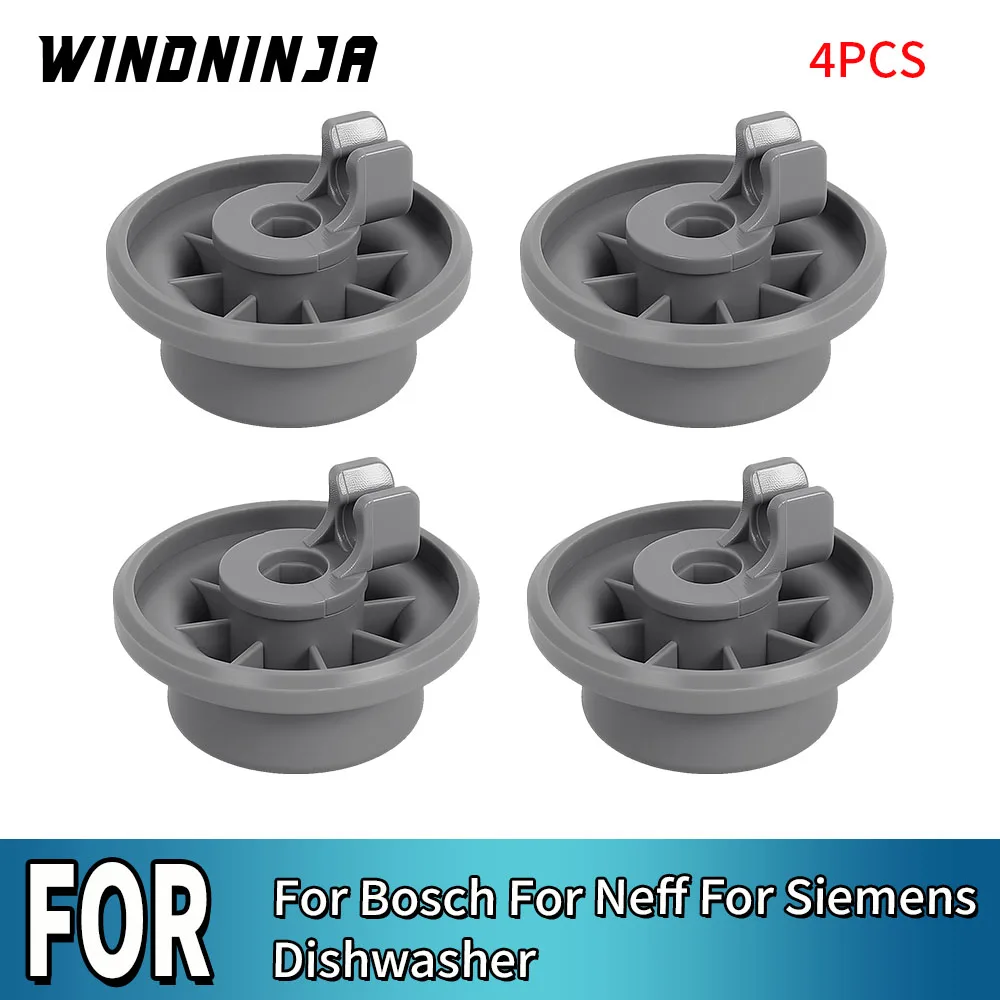 4PCS Dishwasher Basket Wheels For Bosch For Neff For Siemens Dishwasher Lower Bottom Rollers Dishwasher Wheels Spare Parts 1