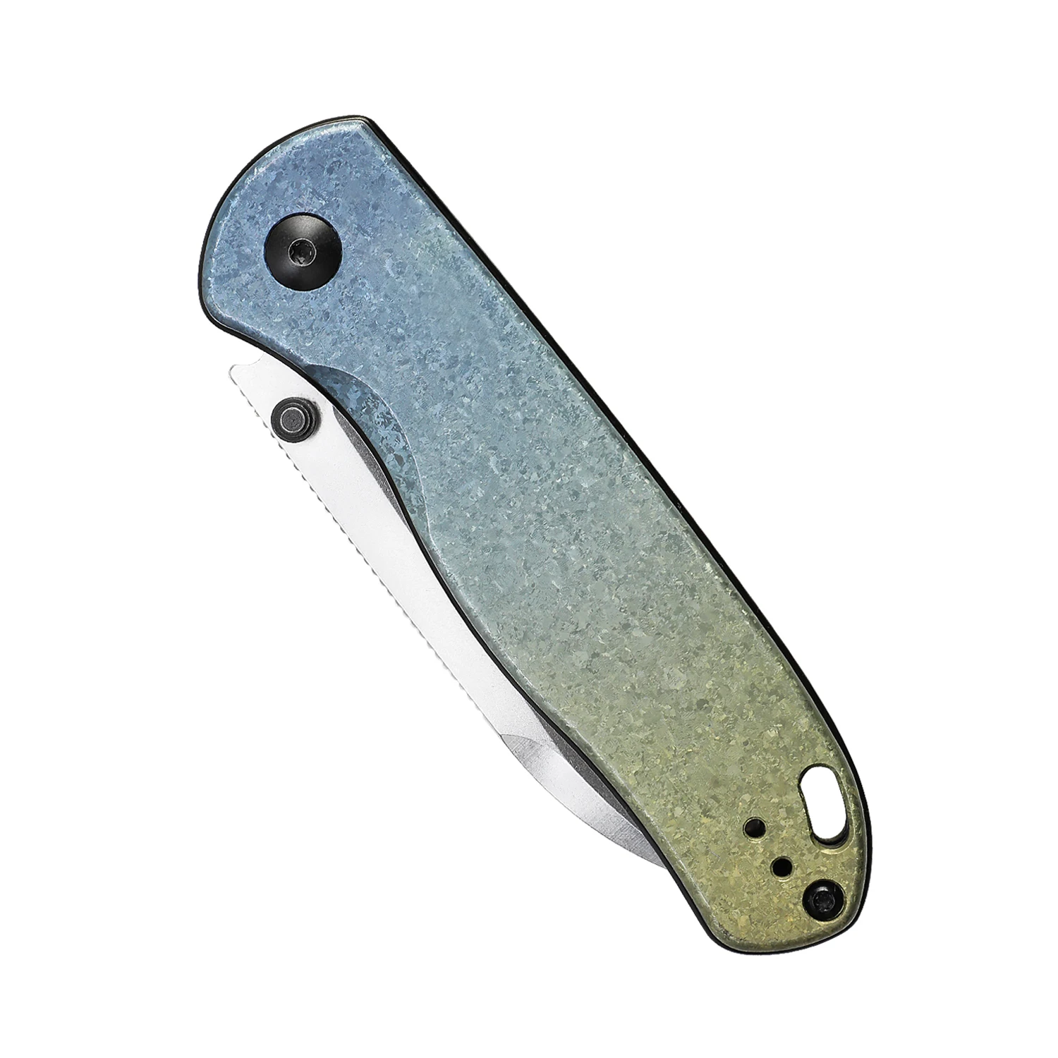 Kizer Survival Knife Drop Bear Ki3619A3 2023 New Titanium Handle LC200N Steel Blade Outdoor Camping Knife with Deep Carry Clip 5