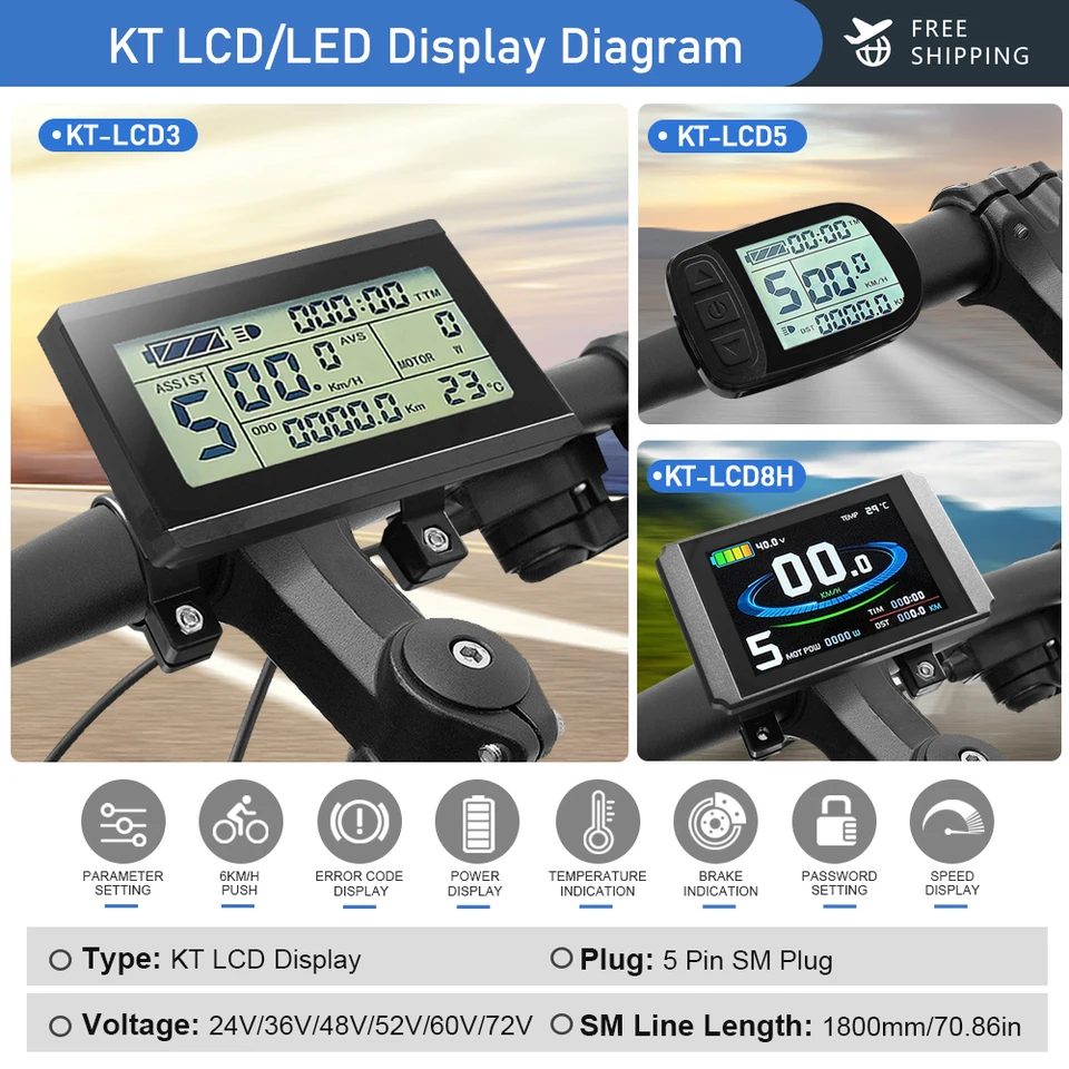 SHZICMY Kit De Conversion De Vélo électrique 20" 48 V 1000 W - Moteur Arrière - Hub - Kit De Conversion Pour Vélo électrique