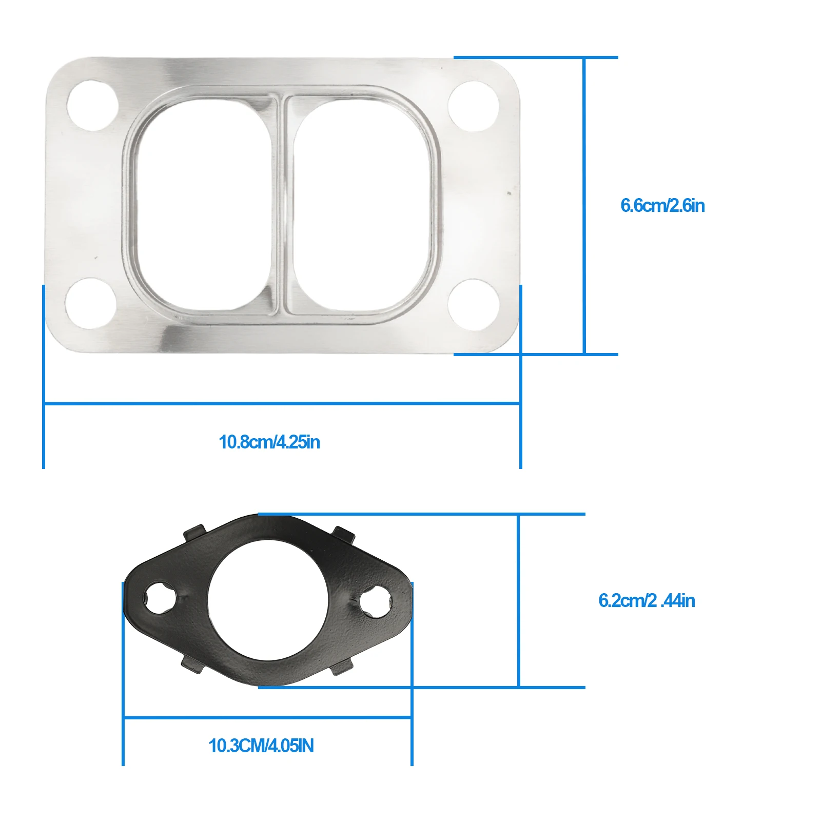 Exhaust Manifold Gaskets Stud Nut Kit for Cummins 5.9L,6.7L 24V 1998- 1045986 1045985 1045987