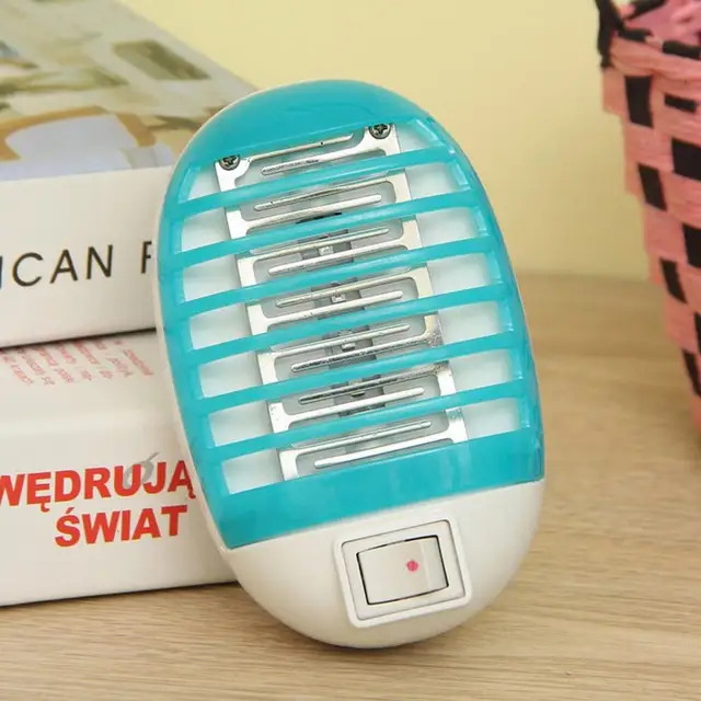 110V-220V Szúnyoggyilkos Lámpa Energiatakarékos, Levehető Műanyag Led Néma Rovar Zapper Kártevőirtás A Nappalihoz - Image 4