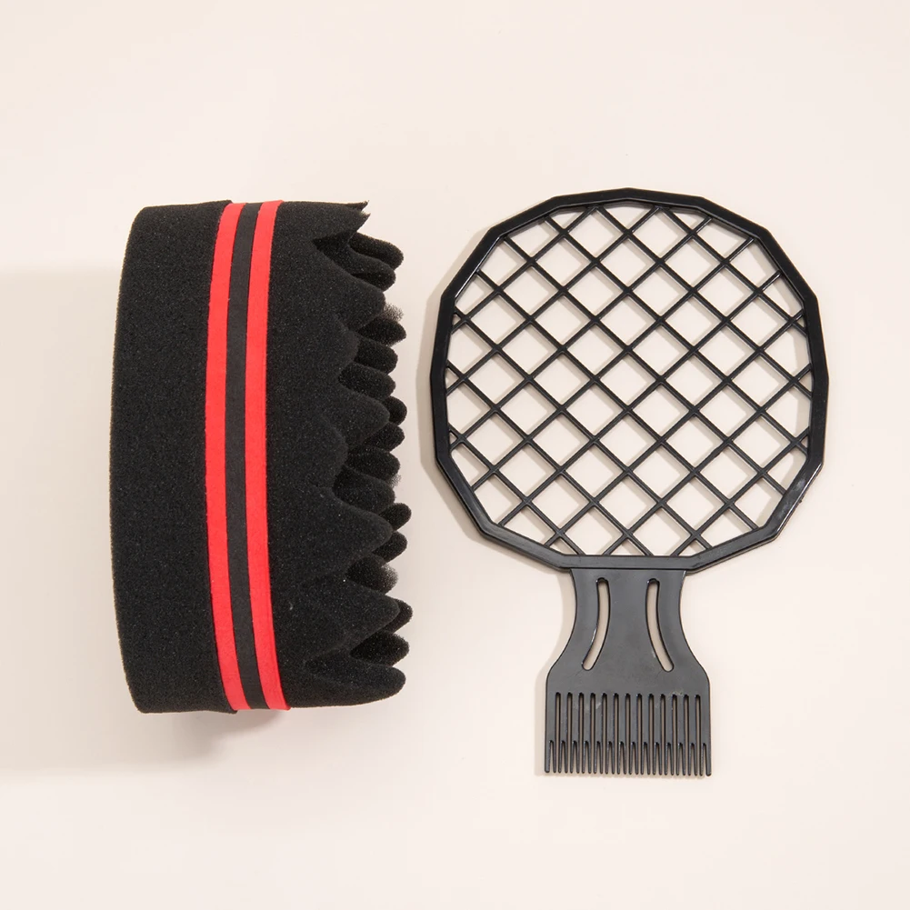 Hair Curl Weave Dreads Sponge Brush Plastic Hair Curl Sponge Brush Magic Comb Styling Supplies