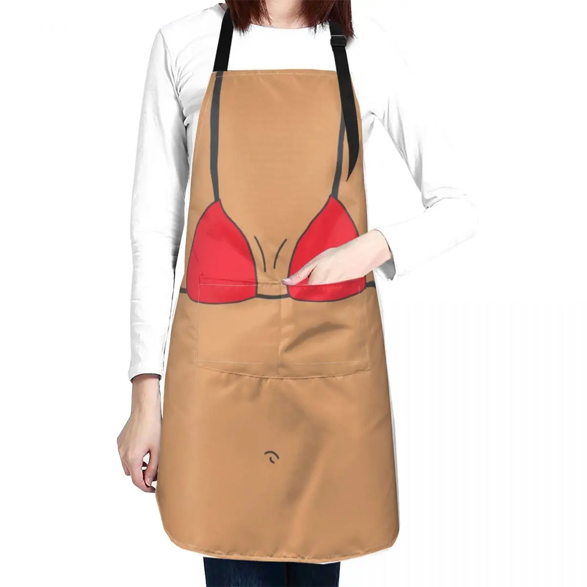 Funny shirt: All year bikini body Apron Kitchen Apron Woman halloween costume for women apron men