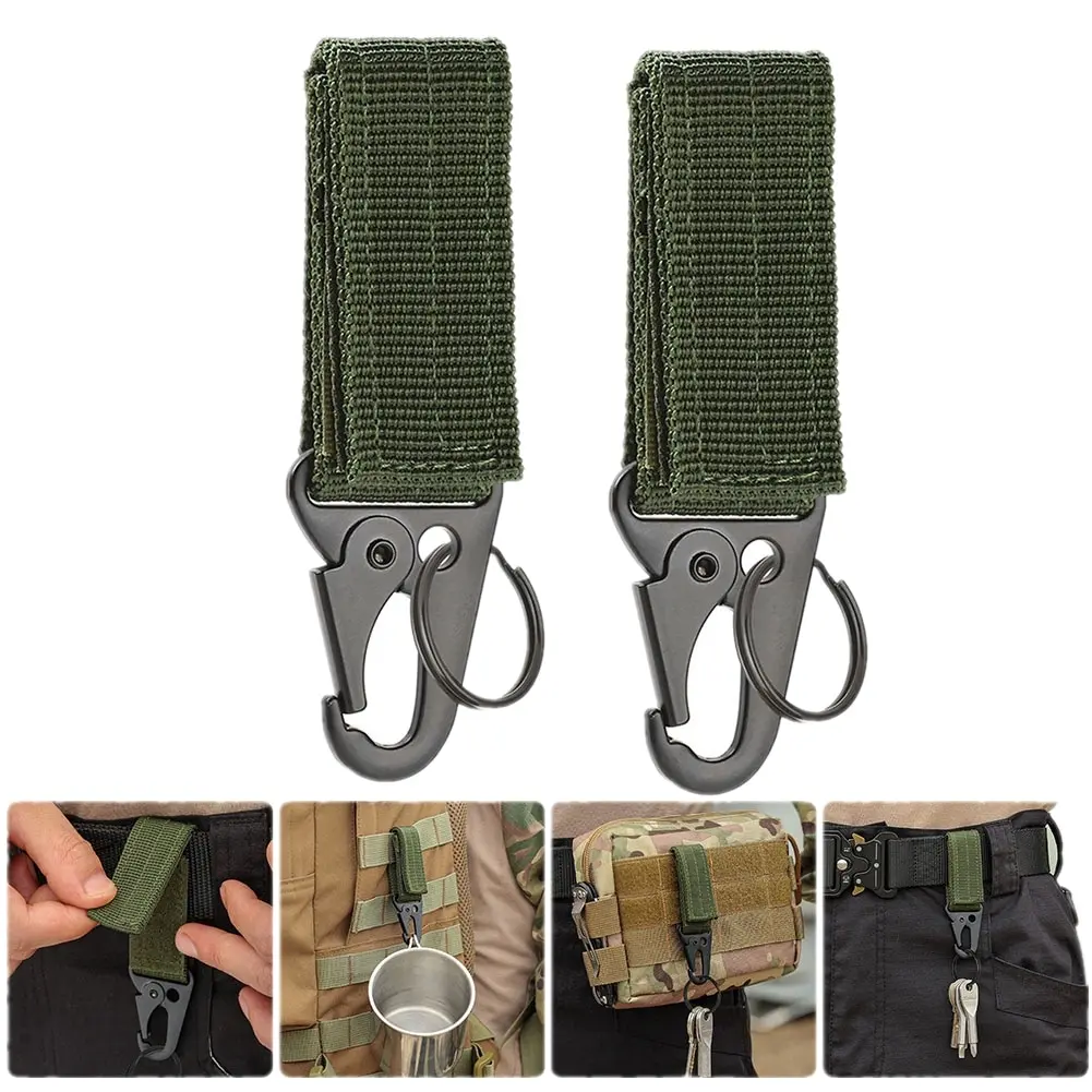 Mosquetón Táctico Molle Para Auriculares - Clip Multiusos Para Cinturón, Mochila O Camiseta | Material Nailón Resistente