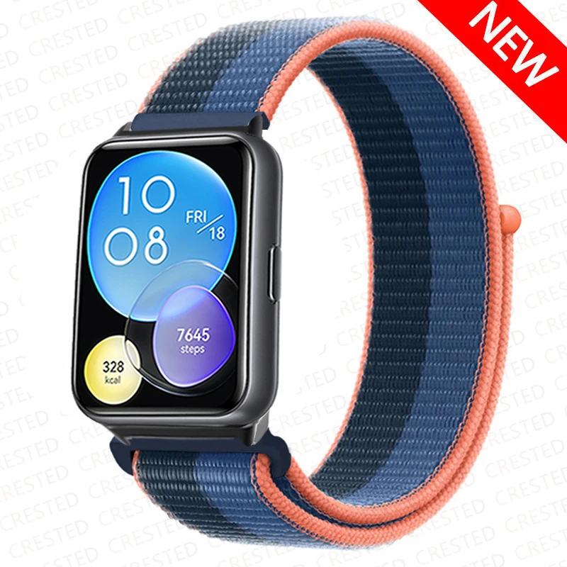 Enhanced Nylon Loop Band Smartwatch Replacement Wristband Bracelet - Durable and Stylish Nylon Strap