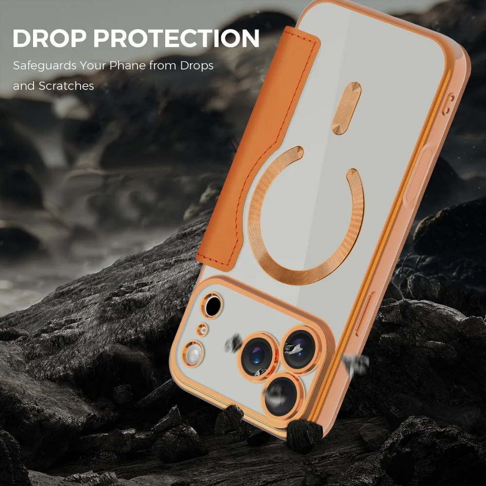 Premium PU Leather Magnetic Flip Wallet Phone Case with Card Slot Cover