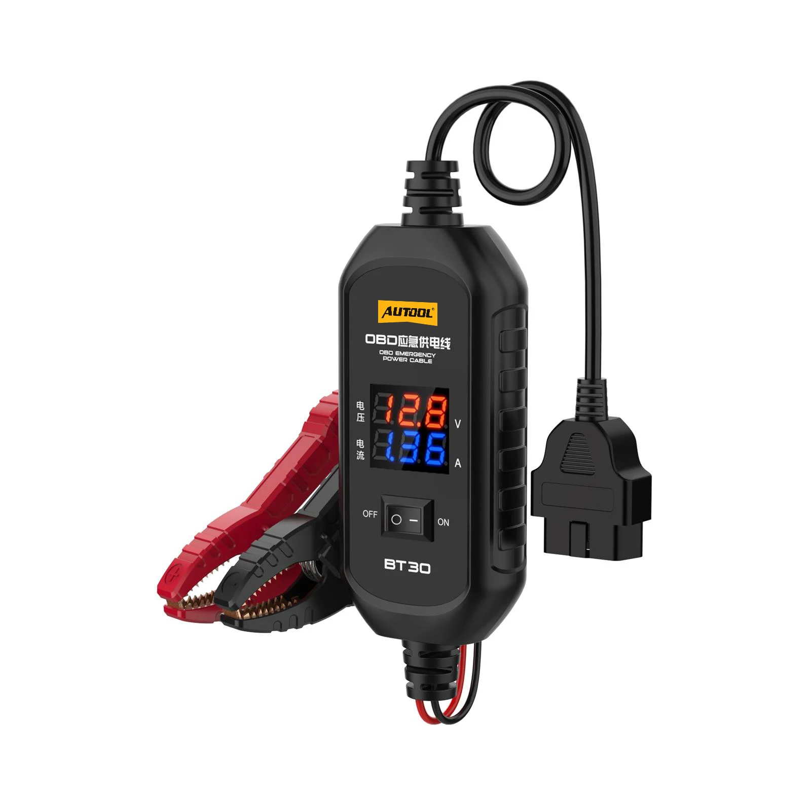 AUTOOL BT30 Verbessertes Auto-OBD-Notstromversorgungskabel, ECU-Anschluss, Batterie-Sparer, Auto-ECU-Speicher, Leckage-Erkennung – Detail 11