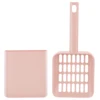 1 Set Cat Litter Scoop Kit With Holder Wide Mouth Design For Easy Pet Waste Cleanup Lightweight Durable Abs Material Suitable 3