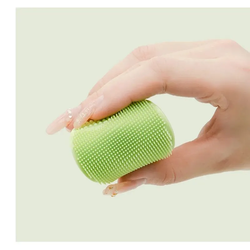 Baby Brush New Baby Shampoo Brush Silicone Hair Removal Massage Bath Sponge Soft Hair Rubbing Tool