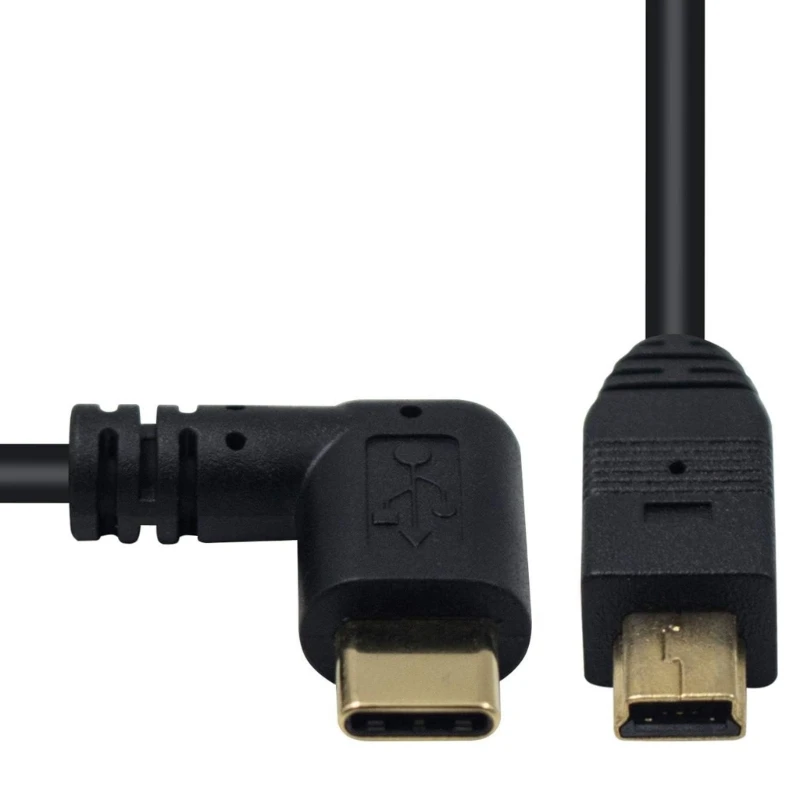 미니 USB - C형 어댑터 OTG 기능 케이블 90도 USB 3.1 C형 남성