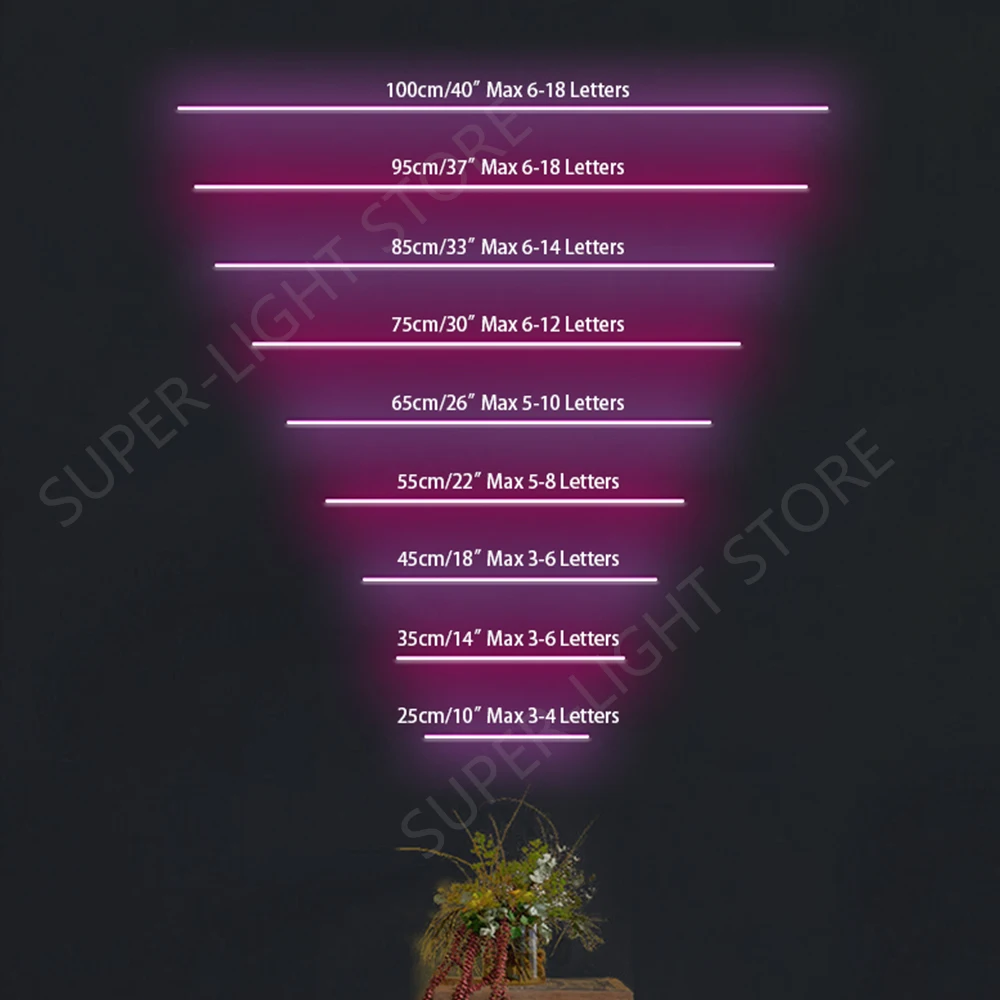 결혼 네온 사인, 큰 85x0cm, 70x16cm